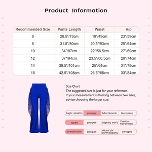 Pantalones de Baile de Salón Latino para Niños de 6 a 16 Años, para Salsa, Competencia, Liturgia, Danza Contemporánea - Product Image 6