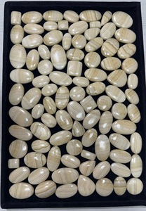 Cabujón de Ágata Amarilla Natural |   Lote de Gemas Sueltas de Alta Calidad en Diversas Formas y Tamaños para la Fabricación de Joyas, para Compradores de EE. UU. - Product Image 2