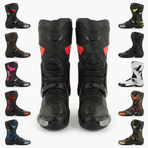 Botas de Motociclismo Profesionales, Cómodas, Impermeables, Antideslizantes, Transpirables, para Hombre - Product Image 1