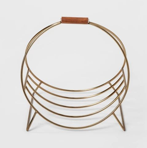 Brass Firewood <b>Rack</b> Customized Latest Piece Garden and Home Fireplace Customized Color and Sizes Brass Firewood Holder - Product Image 1