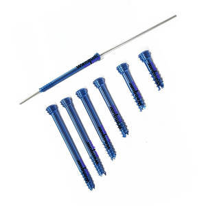Kit de vis orthopédiques en titane Herbert 3,5 mm (14/40 mm) avec tournevis bleu, instruments chirurgicaux OEM - Product Image 1