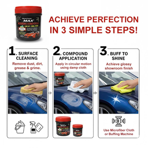 Compuesto de Pulido de Alta Calidad, Alto Brillo y Larga Duración, Corte Bajo/Acabado Final, 300 g, para Eliminar Arañazos y Defectos de Pintura en Automóviles - Product Image 4
