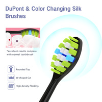 Besman D62 brosse à dents électrique de haute qualité IPX7 charge étanche double bouton 5 Mode commutation brosse à dents électrique sonique