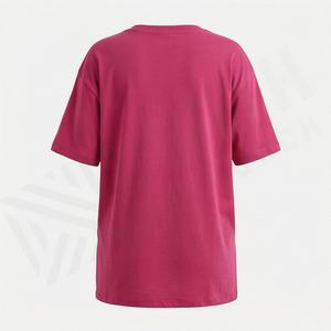 Camiseta Oversize de Algodón para Mujer, Personalizada con Serigrafía y Bordado de Logotipo, Ropa Urbana, Color Personalizado, Camiseta Casual Holgada - Product Image 2