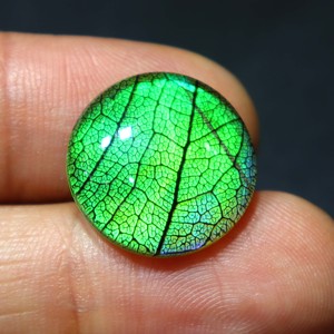 Monarch Butterfly <b>Opal</b> Doublet Handmade Monarch <b>Opal</b> Jewelry Green Fire <b>Opal</b> Stone Jewelry Fire <b>Opal</b> Doublet Monarch Gemstone - Product Image 3