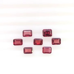 Pierre précieuse grenat naturel taillée en octogone, prix de gros, en vrac, 5MM 7MM, pierre de grenat calibrée et facettée pour la fabrication de bijoux - Product Image 1