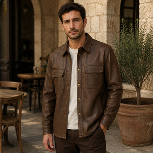 Wholesale <b>STITCH</b> MASTER PRO INDUSTRIES Genuine Leather Hooded Jacket Men Biker Motorcycle <b>Coat</b> Premium Vintage Fashion Casual - Product Image 6