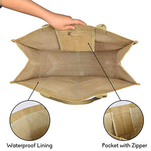 Saco de Yute Biodegradable de Grado Alimenticio para Almacenamiento y Transporte Sostenible de Alimentos - Product Image 3