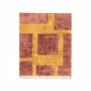 Tapis Beni Ourain 100% laine, fait main, marocain, berbère, noué à la main, géométrique, shaggy, vente en gros - Product Image 2