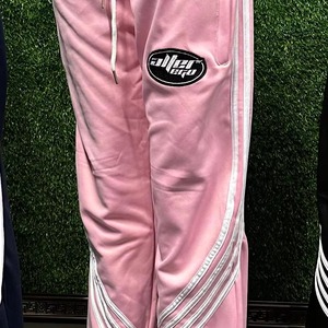 Pantalon de survêtement unisexe Alter Ego avec cordon de serrage et bandes latérales, couleurs marine, rose et noir, pour adultes - Product Image 2