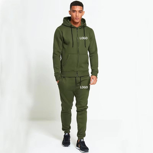 Ensemble de survêtement slim fit pour homme, sweat-shirt et pantalon de jogging, nouveau modèle vert - Product Image 1