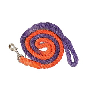 Correa de Cuerda para Perro Moderna y a la Moda en Morado y Naranja, Correa Multicolor - Product Image 1