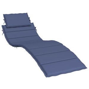 Cojín para Tumbona de Tela Oxford Azul Marino, 100% Poliéster para Uso en Exteriores - Product Image 2