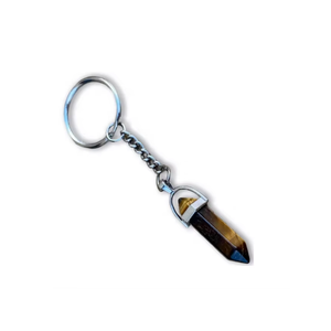 High Quality Crystal Keychain Stone Tiger eye Pencil <b>key</b> <b>chain</b> natural Stone bead Healing <b>Key</b> <b>Holder</b> Gift Women <b>Key</b> Cha - Product Image 1