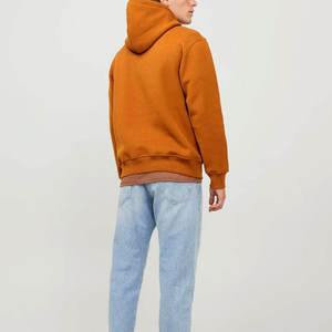 Sudadera con capucha para hombre de marca privada, de algodón y forro polar, con logo bordado, corte oversize, para marcas de streetwear estadounidenses, al por mayor. - Product Image 5
