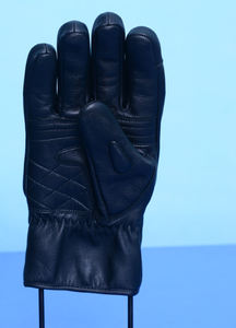 Gants de moto en cuir de vachette noir de qualité supérieure avec protection des articulations, en cuir durable, sangle de poignet réglable, pour la conduite. - Product Image 4