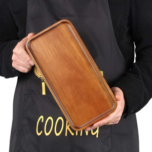 <b>Small</b> Wooden Platter Rectangle Mini Charcuterie Cheese Board Acacia Wood Snack Serving <b>Tray</b> Cake Appetizer Plate - Product Image 2