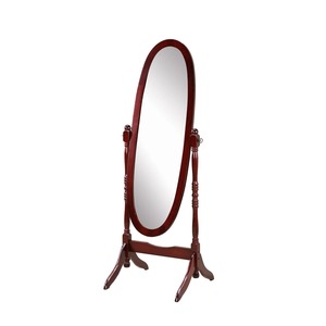 Miroir ovale vintage avec base mobile, ajoute de la chaleur et une esthétique naturelle aux espaces vides, vente en gros depuis l'Inde - Product Image 1