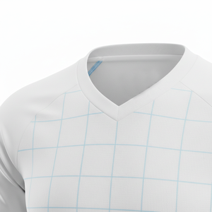 ชุดฟุตบอลหญิง/ชาย เสื้อเจอร์ซีย์พร้อมกางเกงขาสั้น Fusion Elite ชุดสองชิ้น แห้งเร็ว ชุดกีฬาออกกำลังกาย รับผลิตตามแบบ OEM - Product Image 4