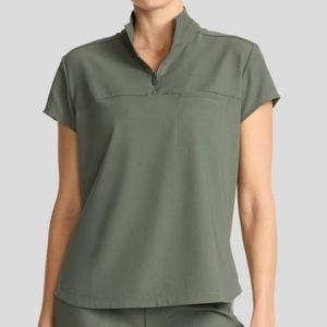 Blouse d'hôpital en tricot unisexe respirante multicolore personnalisable (couleur et logo) – Vente en gros - Product Image 5