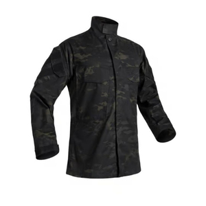 Camisas Tácticas de Camuflaje Negro al por Mayor 2026 para Hombre, de Poliéster y Algodón, Manga Larga, Transpirables e Impermeables - Product Image 1