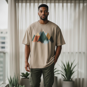 T-shirts vierges oversize en gros pour hommes, en coton épais, à épaules tombantes, style streetwear, pour impression, personnalisables et à prix abordable - Product Image 5