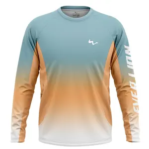 2024 Custom Logo High Quality Upf50+ UV Protection Long Sleeve Fishing Jersey Sublimation Performance Quick Dry Men Fishing