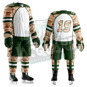 Uniforme de hockey sur glace tendance, personnalisez votre propre logo, taille adulte, logo personnalisé, 100% polyester, séchage rapide - Product Image 1