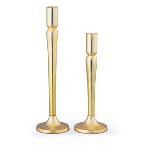 Ensemble de 2 chandeliers dorés hauts pour la décoration de la maison, design en métal durable - Product Image 1
