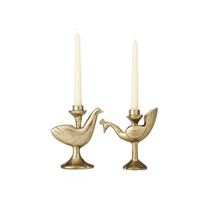 Luxury Gold Bird Design Metal Candle Holder <b>Decorative</b> Tabletop Candle Stand Vintage Style Living Room Dining <b>Table</b> Weddings - Product Image 1