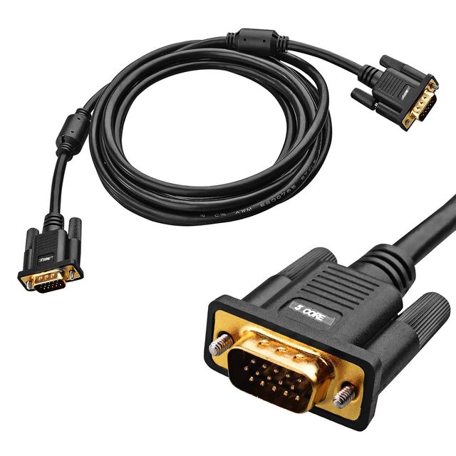 Svga Male To Male Vga 1001 Cable 3 Feet High Resolution Computer Monitor Cable
