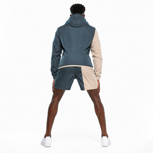 Ensemble de survêtement pour homme en nylon et polyester, coupe-vent et short, tissé technique Ripstop, marque privée, fabrication de vêtements de sport - Product Image 2