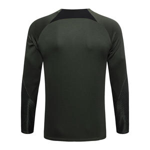 High Quality Autumn Men's Soccer <b>Tracksuit</b> Half Zip Jacket Button-up Polyester/Cotton Breathable Quick Dry Technology - Product Image 4