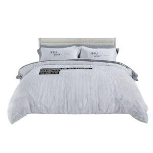 GCottonStripe 220TC 2 Ply 220 TC Hotel Bedding Set 6 Piece <b>King</b> <b>Size</b> 108x108 Inch Fitted Flat Bed for Beds Cotton Material - Product Image 2