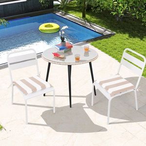 Set di 4 Cuscini di Ricambio per Sedie da Giardino 38x38 cm, con Lacci, per Sala da Pranzo e Giardini, Cuscini di Qualità per Esterni - Product Image 4