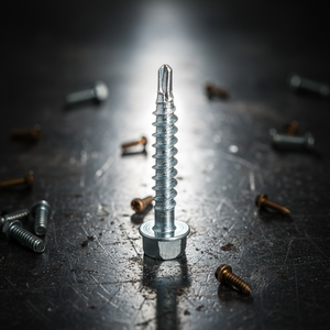 Vis autotaraudeuse à tête hexagonale galvanisée en acier au carbone, classes 4.8 et 6.8, filetage grossier - Product Image 1