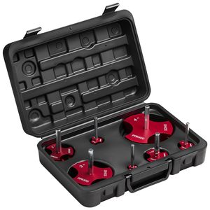 7-Piece PVC Pipe <b>Reamer</b> Kit 3 Blades Carbide Fitting Socket Saver for 1/2\" 3/4\" 1\" 1 1/2\" 2\" 3\" 4\" PVC Pipes Standard - Product Image 1