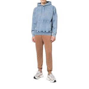 Low Price Unique Style Long <b>Sleeve</b> Jeans <b>Hoodie</b> 100% Cotton Outdoor Wear with Zipper Design Looks Like Jeans - Product Image 4