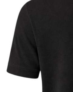 Polo Personalizado para Hombre con Rayas Cruzadas Negras, Manga Corta, Dobladillo Acanalado, Corte Ajustado, Mezcla de Algodón, Casual, Fabricante OEM - Product Image 6