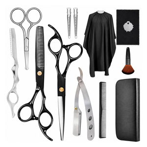 Tijeras profesionales para cortar el cabello, Kit de tijeras de peluquero, juego de herramientas de peluquería de salón de acero inoxidable para hombres y mujeres, venta al por mayor de OEM - Product Image 1