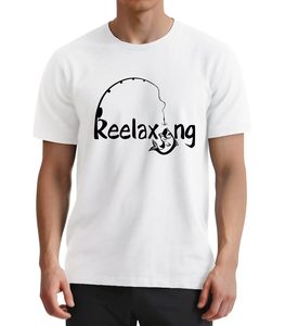 เสื้อยืดแขนสั้นสีขาวสำหรับผู้ชาย พิมพ์ลายตกปลา สไตล์ลำลอง คอกลม ทรงปกติ ผ้าเจอร์ซีย์คอตตอน 100% เหมาะสำหรับฤดูร้อน - Product Image 2