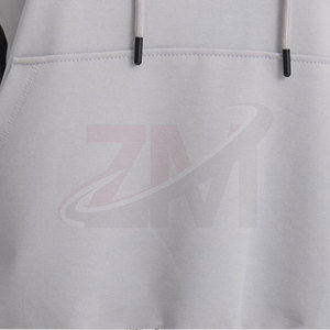 New Arrivals Hooded Tracksuit 100% Cotton Solid Color Loose Fit Casual Sweatshirt And <b>Pants</b> Set With Drawstring And Side Pocke - Product Image 4