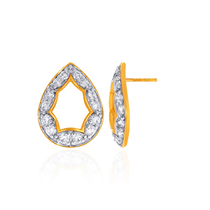 Pendientes de Diamantes con Corte de Pera, Chapados en Oro de 18K, Lujosos para Mujer, para Boda, Color G, Diamantes Cultivados en Laboratorio - Product Image 3