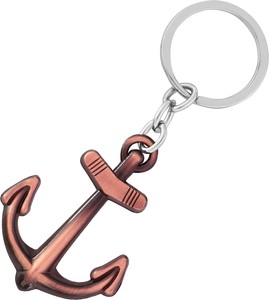Nautical Anchor Antique Copper <b>Keychain</b> Vintage Metal Anchor Key Ring for <b>Car</b> Bike Boat Bag Home Keys Travel Gift - Product Image 2
