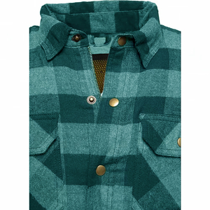 Custom OEM Motorcycle Riding Windproof <b>Flannel</b> <b>Jacket</b> CE Level 2 Armor Printed % Cotton High Quality 220g Full Sleeve <b>Men's</b> - Product Image 3