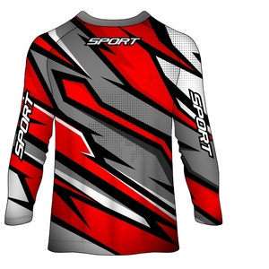 Maillot de motocross confortable, design personnalisé, coupe-vent, sublimation, respirant et esthétique. - Product Image 2