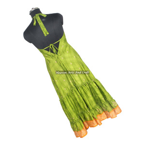 Nuevo Vestido de Playa sin Mangas de Seda Estilo Bohemio Étnico Indio Vintage, Vestido de Noche Elegante para Damas, Vestidos de Noche sin Mangas - Product Image 5