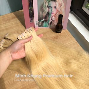 Extensions de cheveux à bandes adhésives en kératine italienne, 100% cheveux vierges vietnamiens Remy, 8-32 pouces, toutes les couleurs, style vague d'usine - Product Image 3