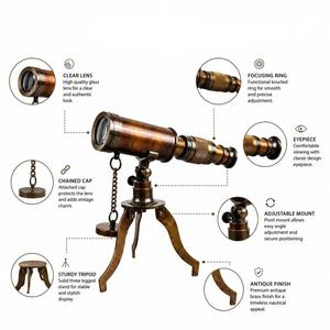 Telescopio Náutico Vintage de Latón Chapado en Oro con Trípode, Grabado Láser, Estilo Antiguo, para el Día de San Valentín o Año Nuevo - Product Image 4