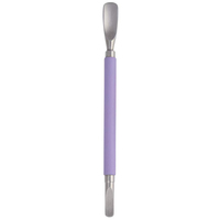 Pousse-cuticules double extrémité en acier inoxydable réutilisable Smart Grip pour manucure, pédicure et nail art professionnels en salon